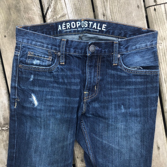 Aeropostale Distressed Rivington Skinny Jeans 30 - Picture 4 of 7